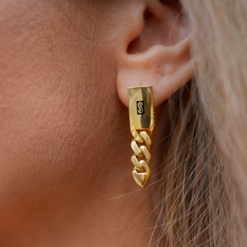 Earrings - Monaco Chain CLASSIC Plain