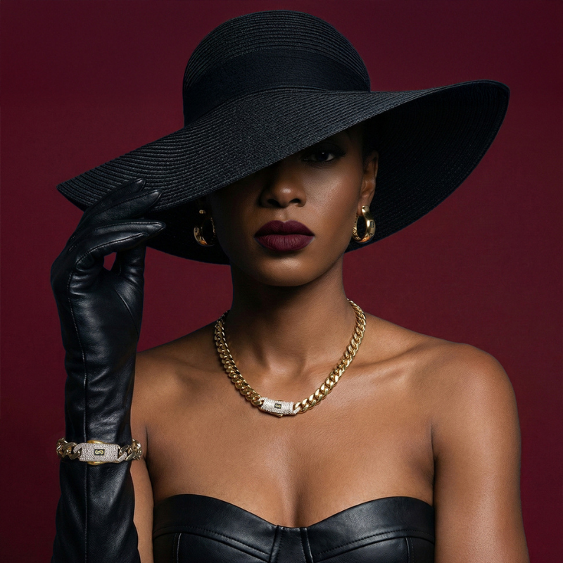 Women's Earrings - Monaco Chain HOOP Plain