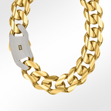 Men's Necklace - Monaco Chain CLASSIC Pavé Lock - 50mm (XXMC)