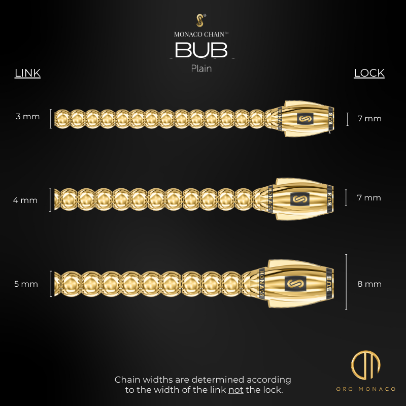 Men's Bracelet - Monaco Chain BUB Plain
