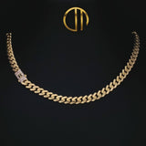 Women's Necklace/Choker - Monaco Chain CLASSIC Baguette Lock