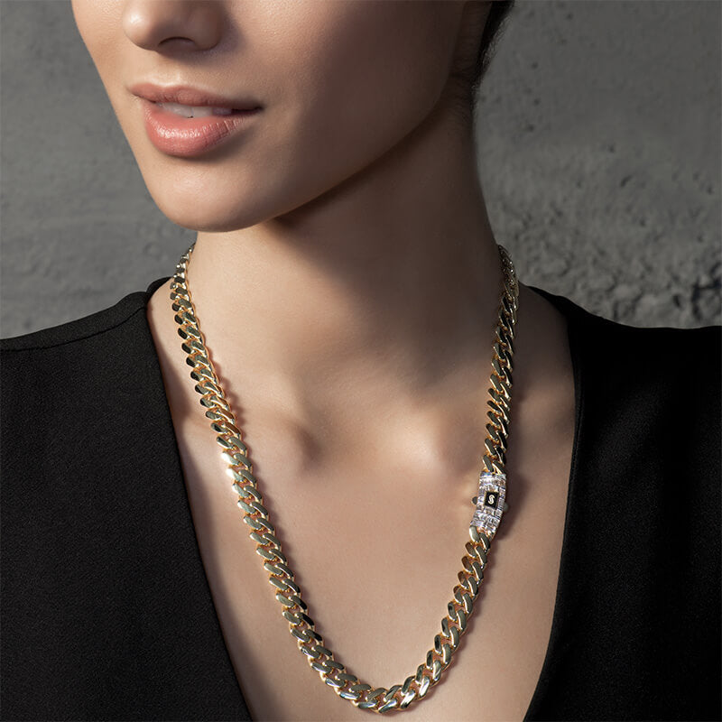 Collar/Gargantilla De Mujer - Monaco Chain CLASSIC Baguette Lock