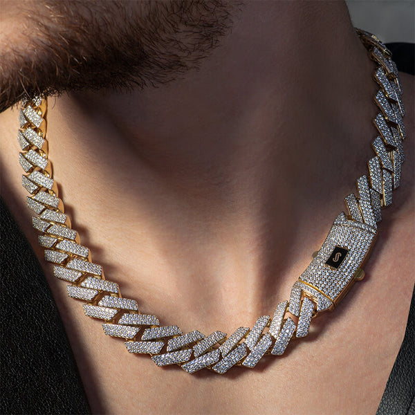 Men's Necklace - Monaco Chain EDGE Swarovski