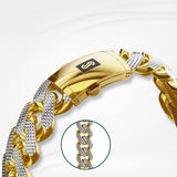 Men's Bracelet - Monaco Chain CLASSIC Diamond Cut - Oro Monaco