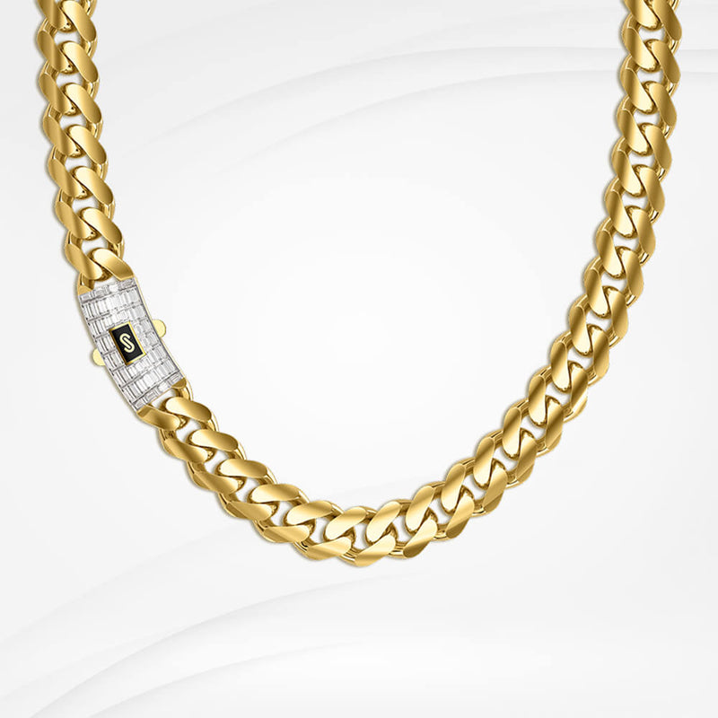 Men's Necklace - Monaco Baguette Lock – Monaco
