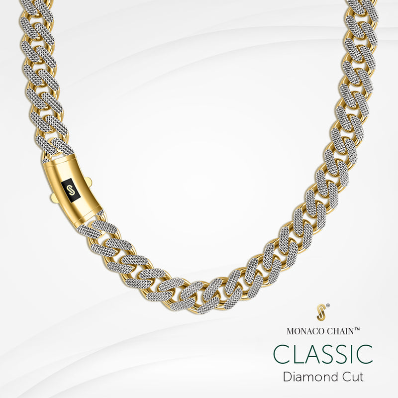 Collar/Gargantilla De Mujer -Monaco Chain CLASSIC Diamond Cut