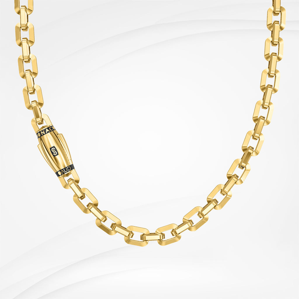 Men's Necklace - Monaco Chain CLASSIC Plain
