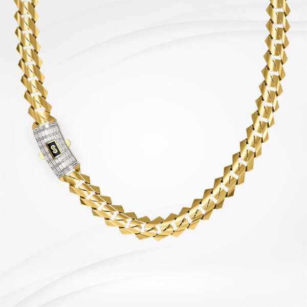 Collar/gargantilla para mujer -Monaco Chain EDGE Baguette Lock