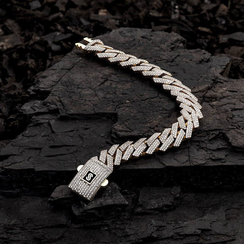 Women's Bracelet - Monaco Chain EDGE Full Pavé