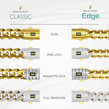 Men's Necklace - Monaco Chain EDGE Plain