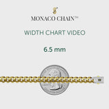 Women's Bracelet - Monaco Chain CLASSIC Pavé Lock